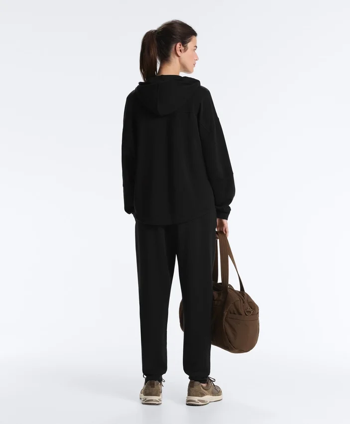 Soft Touch-jas met capuchon en modal Soft Touch-jas met capuchon en modal