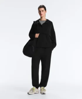 Soft Touch-sweatshirt met ritssluiting van modal