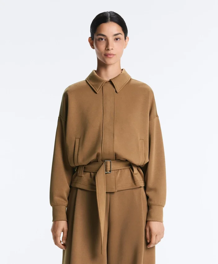 Utility-jas van twill met riem Utility-jas van twill met riem