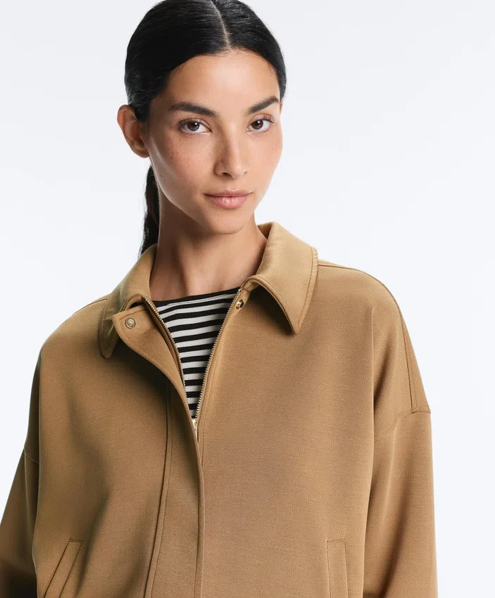 Utility-jas van twill met riem Utility-jas van twill met riem