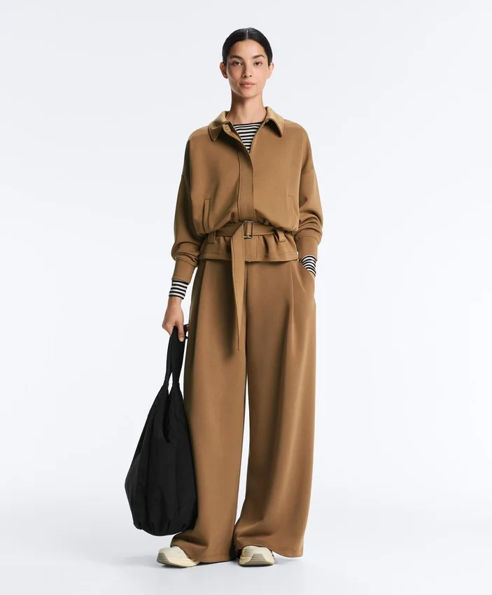 Utility-jas van twill met riem Utility-jas van twill met riem