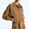 Utility-jas van twill met riem Utility-jas van twill met riem
