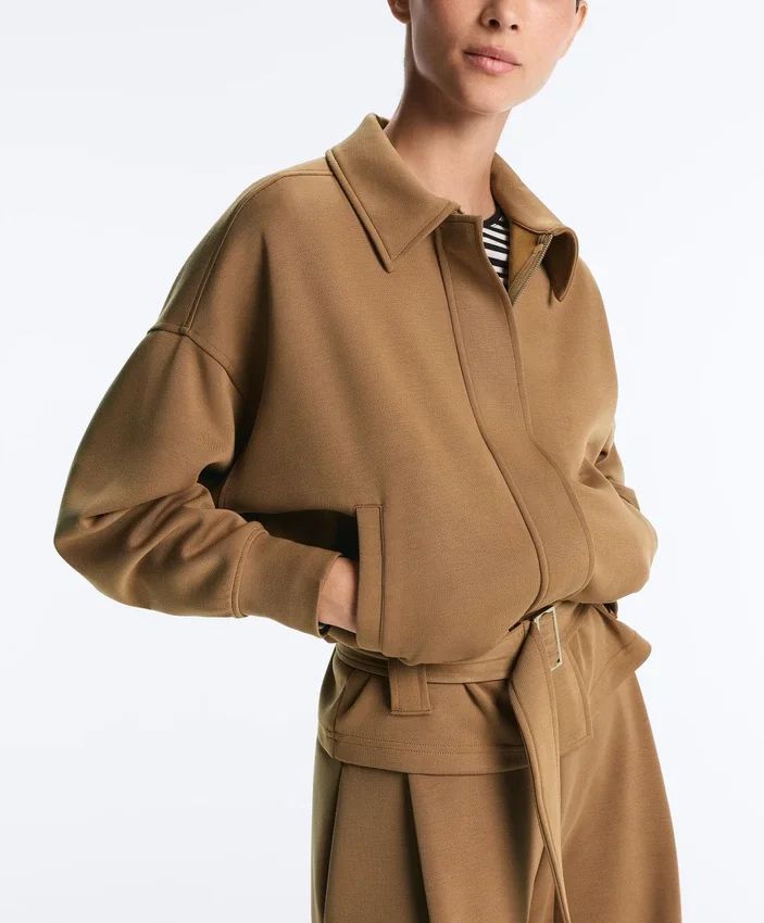 Utility-jas van twill met riem Utility-jas van twill met riem