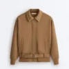 Utility-jas van twill met riem Utility-jas van twill met riem