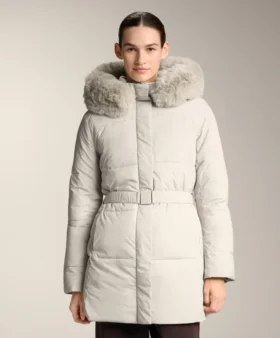 Waterafstotend Primaloft® gewatteerde midi-jas