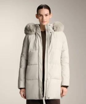 Waterafstotend Primaloft® gewatteerde midi-jas
