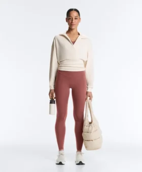 Wrap-sweatshirt met polo-hals en Soft Touch modal