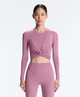 Wrap-T-shirt van lyocellmix