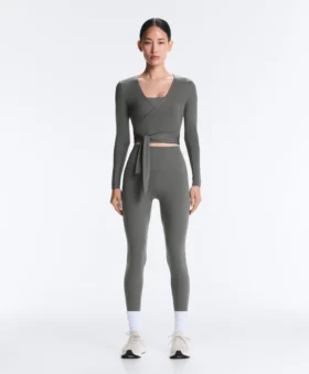 Wrap-T-shirt van lyocellmix